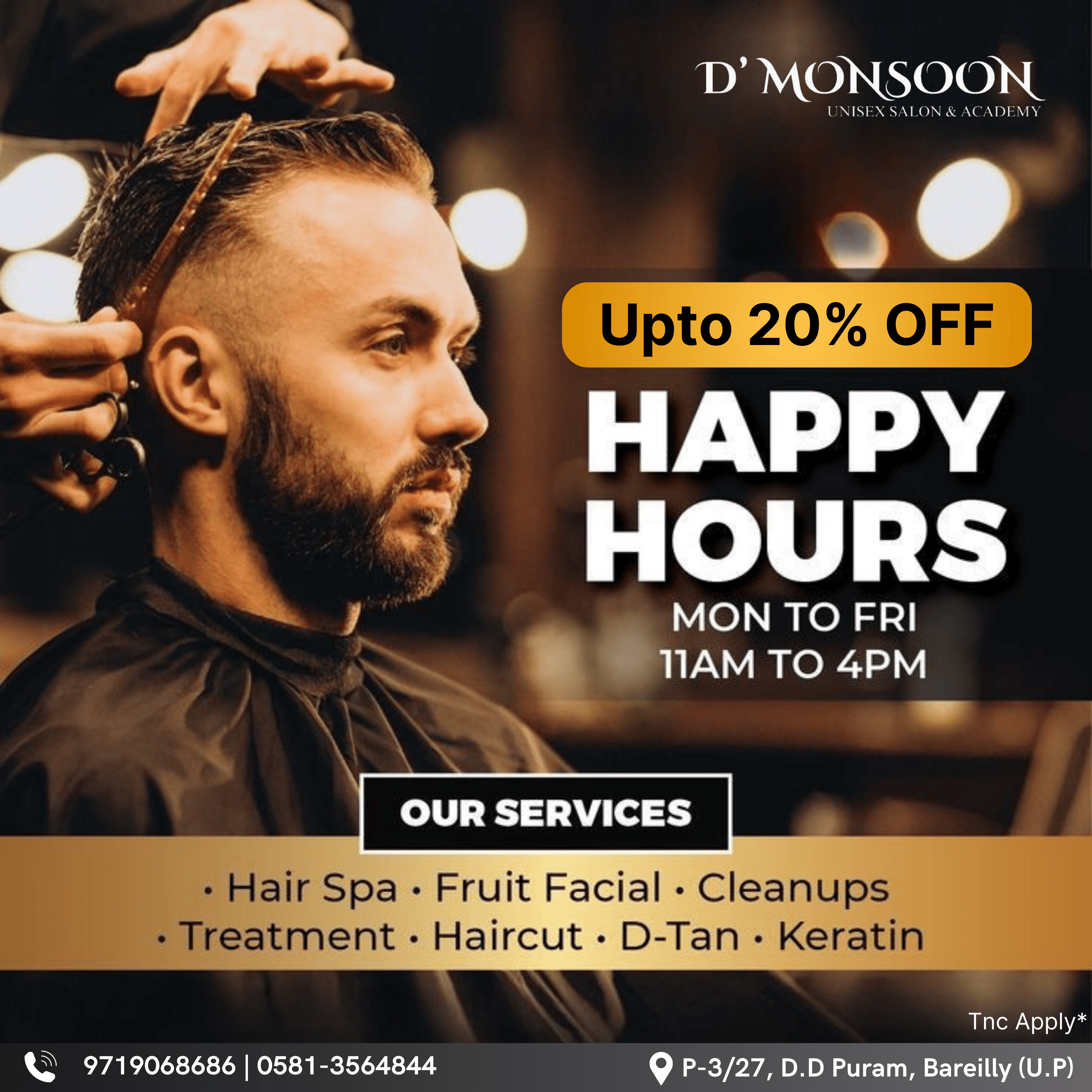 D'MONSOON Unisex Salon & Academy