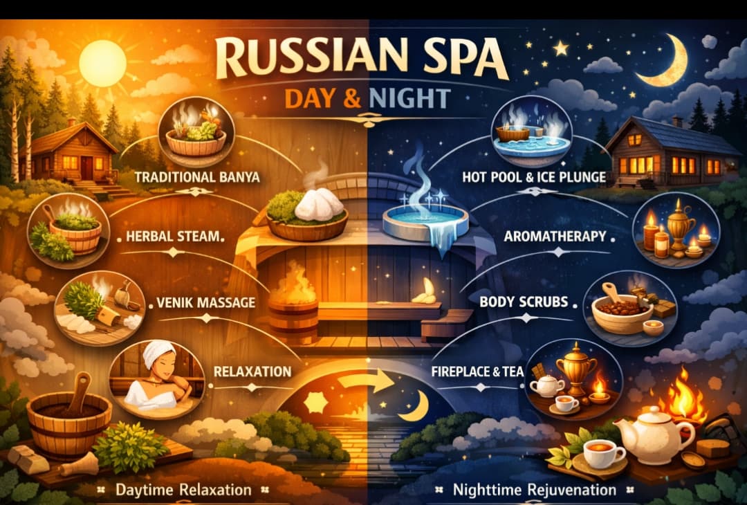 Russian Spa day night