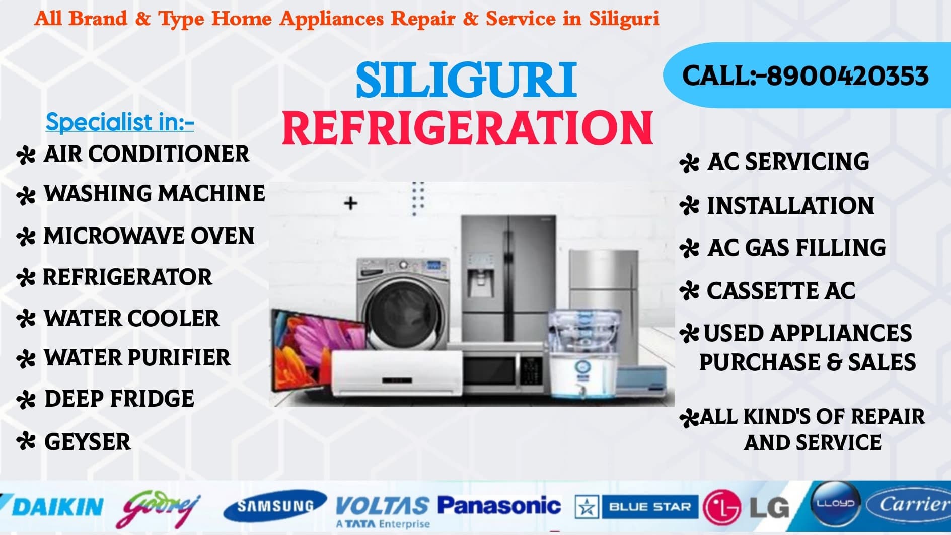 SILIGURI REFRIGERATION - AC REPAIR IN SILIGURI
