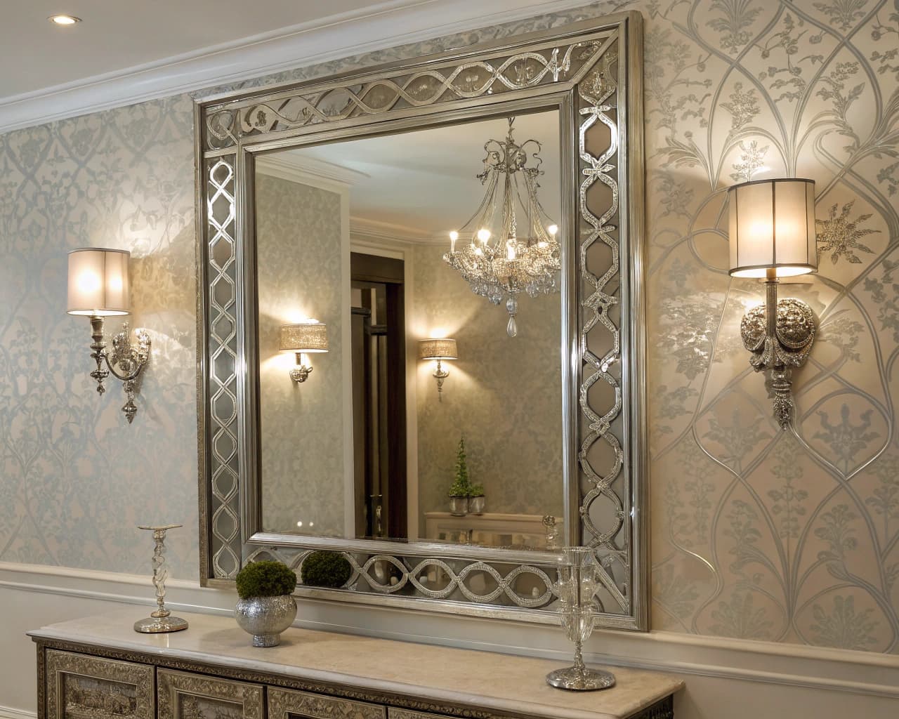 Glass Mirrors Lighting & Wall Coverings